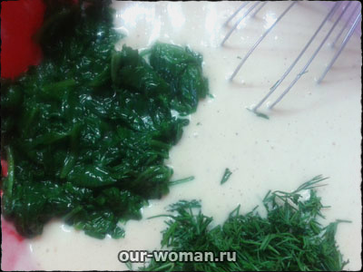 творожная запеканка со шпинатом и сыром | our-woman.ru