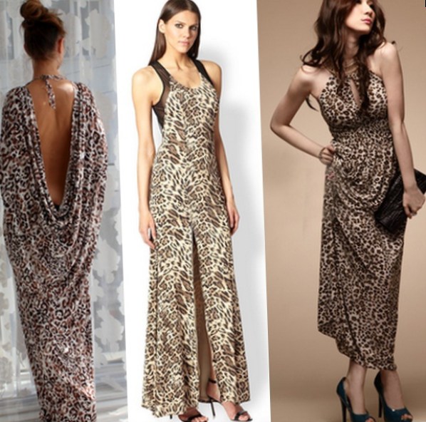 Учимся носить леопардовое платье в пол