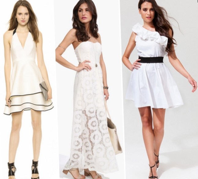 Уроки стиля: белое платье и белые туфли